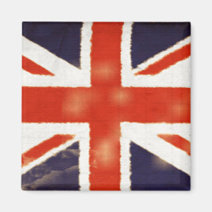 Vintage Union Jack Refrigerator Magnet