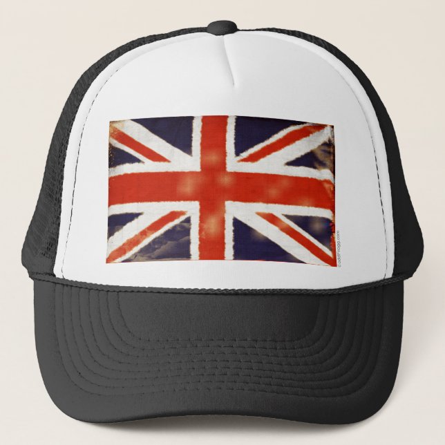 Vintage Union Jack Truckerkeps (Framsida)