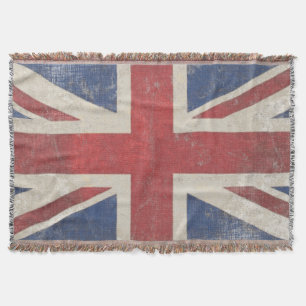Vintage United Kingdom Union Jack Flagga Mysfilt