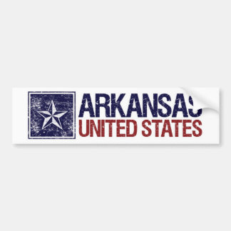 Vintage United States med stjärnan - Arkansas Bildekal