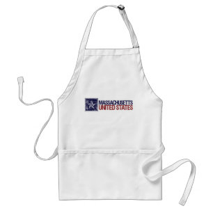 Vintage United States med stjärnan - Massachusett Förkläde