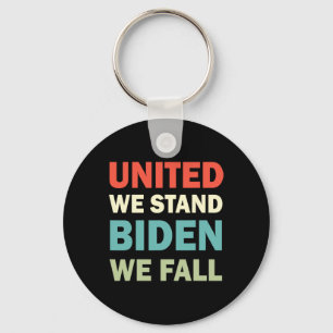 Vintage United-we-stand-biden-we-Fall Joe Biden-Tr Nyckelring