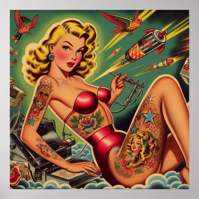 Vintage - uppåt poster (Framsidan)