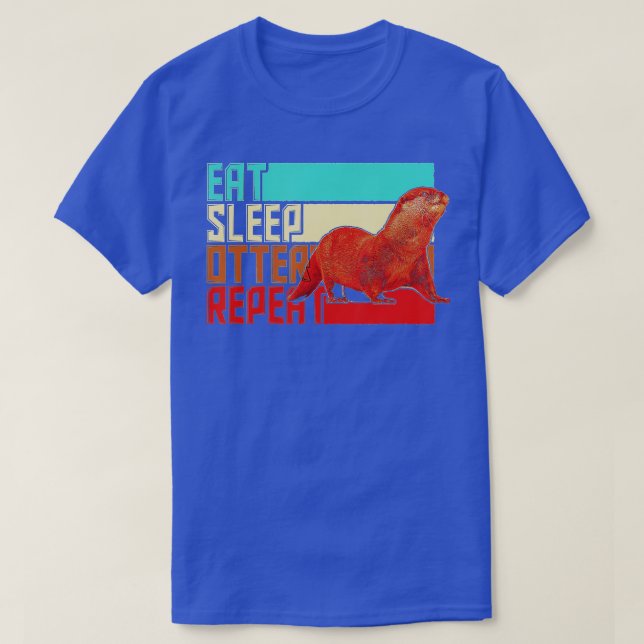 Vintage Upprepa strömsparläge T Shirt (Design framsida)
