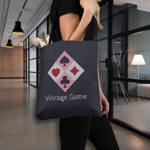 Vintage Uppspelningskort Färg Tote Bag Tygkasse