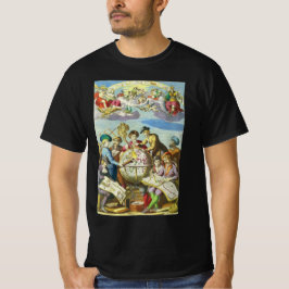Vintage upptäcktsresande med antika jordglobskarta t-shirt