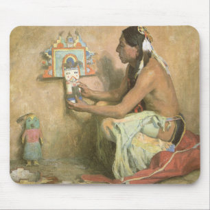 Vintage uramerikaner, Hopi Katchina av Couse Musmatta
