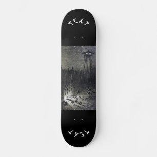 Vintage ursprunglig utomjordingsinvasion 7,8-tums mini skateboard bräda 18,5 cm