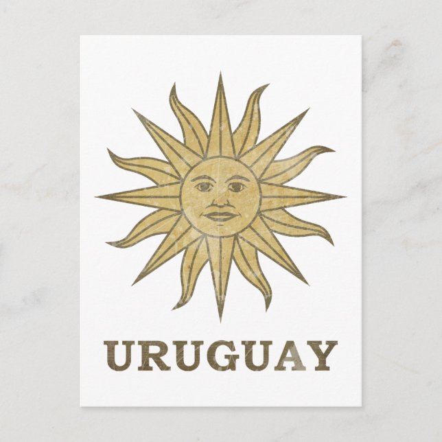 Vintage Uruguay Vykort (Framsida)