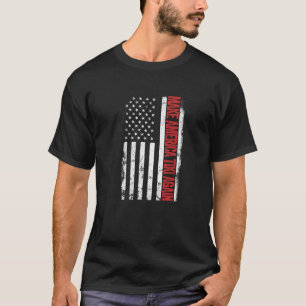 Vintage US American Flagga Gör Amerika Tiki igen P T Shirt