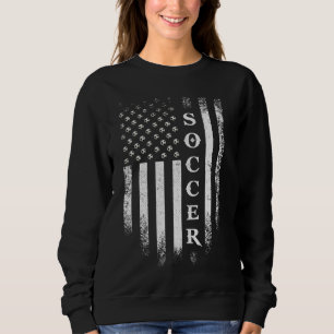 Vintage US American Flagga Soccer Football T Shirt