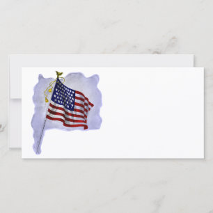 Vintage US Flagga i Patriotic Färg