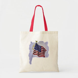 Vintage US Flagga i Patriotic Färg Tygkasse