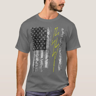 Vintage US Flagga Sparky Electrician Electrician T Shirt