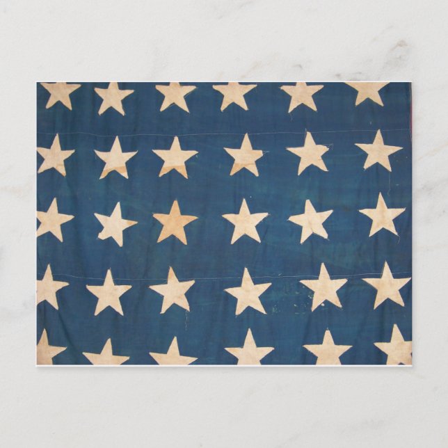Vintage US Flagga Stars Vykort (Framsida)