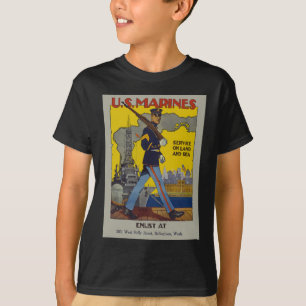 Vintage US-marinerna Tee Shirt