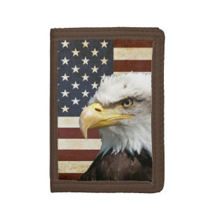 Vintage US USA flagga med American Eagle