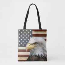 Vintage US USA flagga med amerikansk agle-förmån