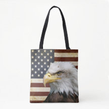Vintage US USA flagga med amerikansk agle-förmån