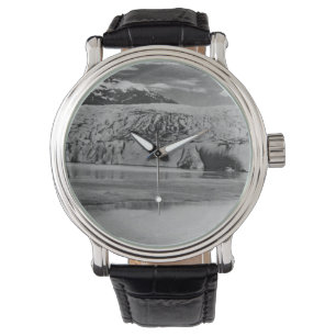 Vintage USA Alaska Mendenhall glaciär Juneau Armbandsur