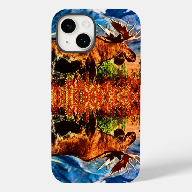 Vintage USA Alaska tjur älg  (Baksida)