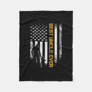 Vintage USA American Flagga Best farbror någonsin  Fleecefilt