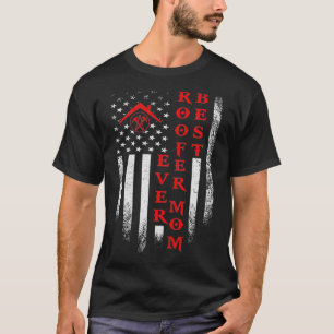 Vintage USA American Flagga Best Roofer Mamma All T Shirt