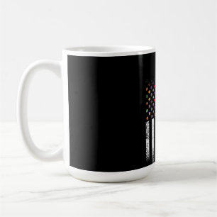 Vintage USA American Flagga Billiard Grandpa Kaffemugg