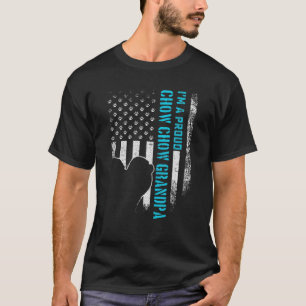 Vintage USA American Flagga: Jag är en proud Chow T Shirt