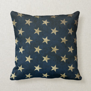 Vintage USA American Flagga Stars och stripes Kudde