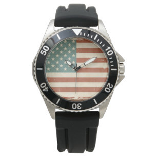 Vintage USA American Flagga Watch Armbandsur
