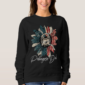 Vintage Usa Bästa Pekingeser Pappa Någonsin Amerik T Shirt