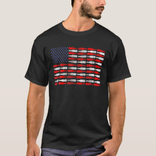 Vintage USA Beer Flaskor och Flaska Toppar Flagga T Shirt