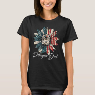 Vintage USA Best Pekingese Pappa någonsin Amerikan T Shirt