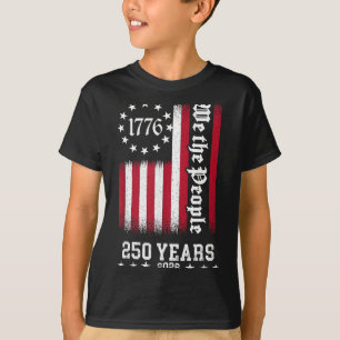 Vintage usa flagga 250-årsjubileum för självständi t shirt