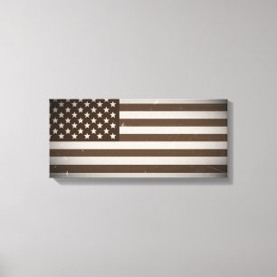Vintage USA flagga Canvastryck