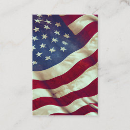Vintage USA flagga Graphic Visitkort