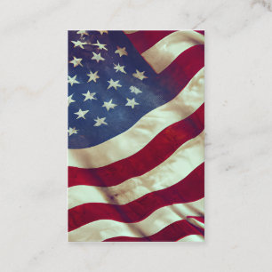 Vintage USA flagga Graphic Visitkort