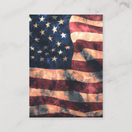 Vintage USA flagga Graphic Visitkort