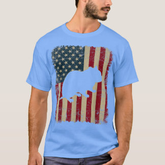Vintage USA flagga Hamster Animals Älskare Farm Da T Shirt
