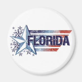 Vintage USA flagga med Star - Florida Magnet