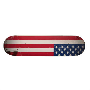 Vintage USA flagga Mini Skateboard Bräda 18,7 Cm