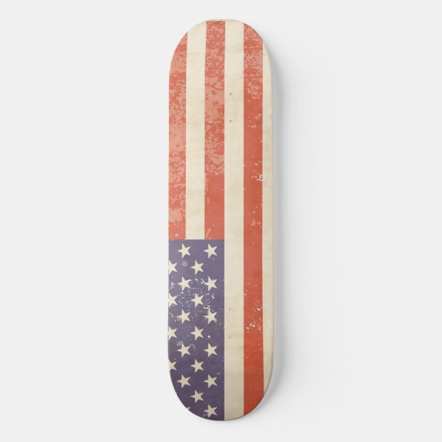Vintage USA flagga - Skateboard (Framsida)