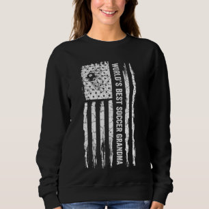 Vintage USA flagga World S Best Soccer Grandma Sil T Shirt