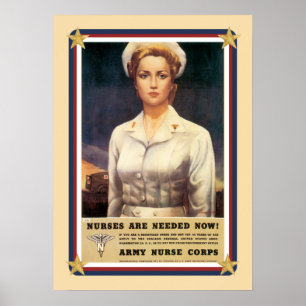 Vintage USA:s armé Nurse Corps Poster