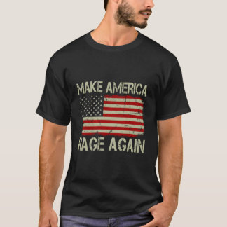 Vintage USA:s Flagga gör Amerika rasande igen T Shirt