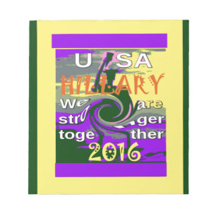 Vintage USA Stronger Together Abstrakt Art Print Anteckningsblock