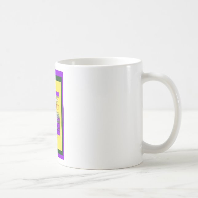 Vintage USA Stronger Together Abstrakt Art Print Kaffemugg (Höger)