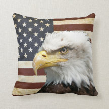 Vintage USA USA flagga med Amerikanska Eagle