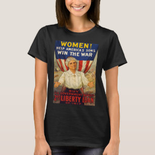 Vintage 🇺 USA Världskrig I Propaganda Bonds T Shirt